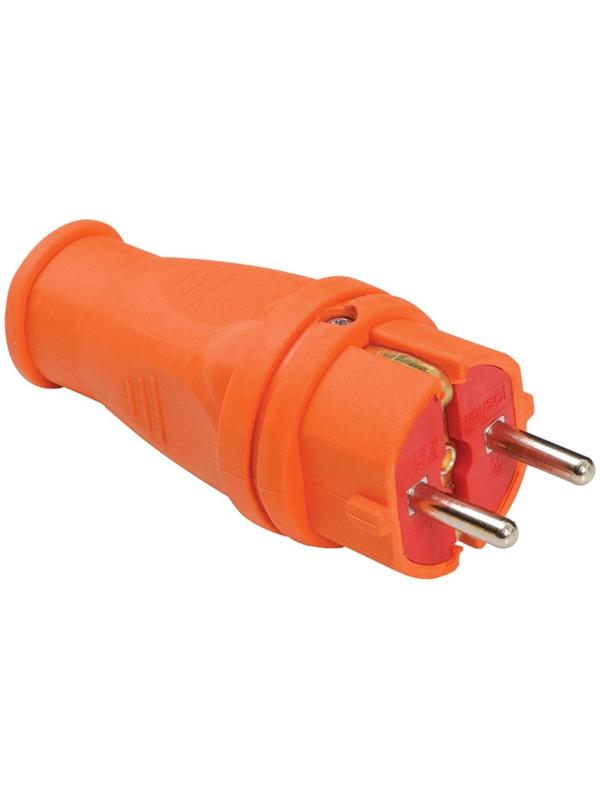 Каучук вилка прямая DORI с з/к евро оранжевая, шт