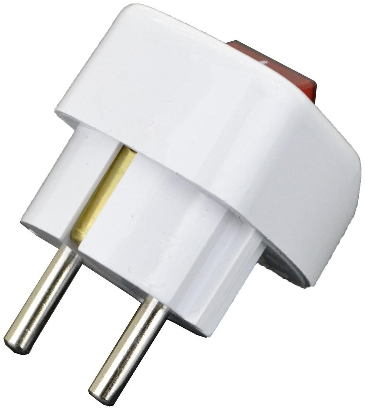 Вилка с выключателем AY-KA с/з