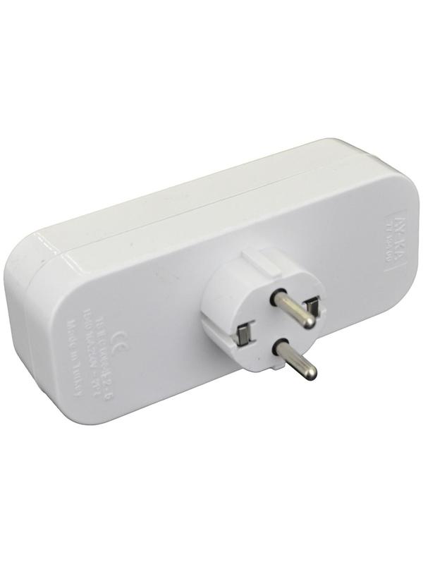 Разветвитель AY-KA на 3 гнезда с/з прямой