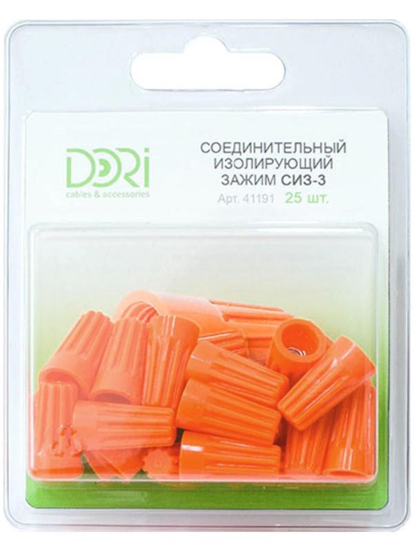 Соединительный изолирующий зажим DORI СИЗ-3 (1,5-6,0мм2), 25шт в блистере