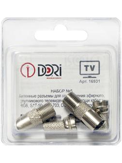 Комплект TV разъёмов DORI №5 (4шт)