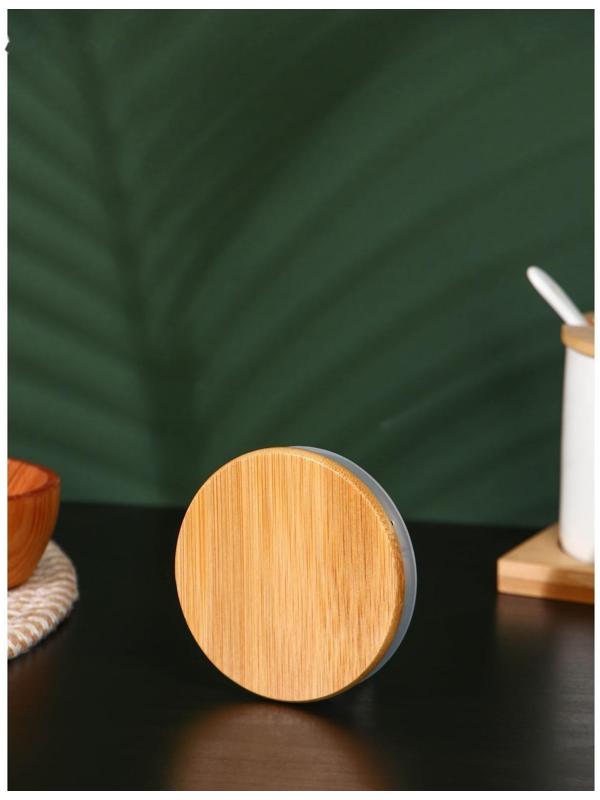 Крышка для чайника BellaTenero «ЭКО», d=8,1 см (7 см), бамбук, металл