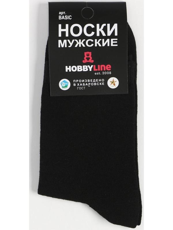 Носки мужские, цвет чёрный, размер 27