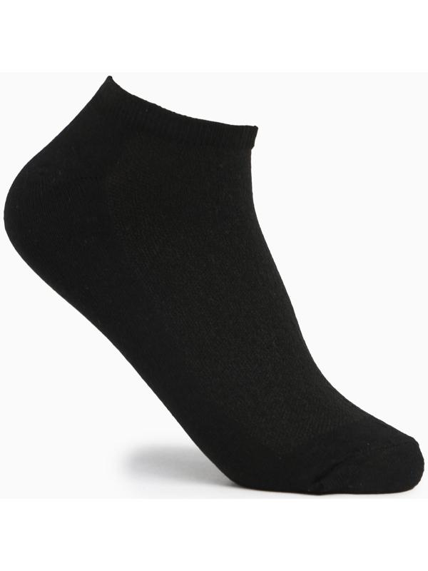 Носки мужские укороченные сетка, цвет чёрный, размер 25