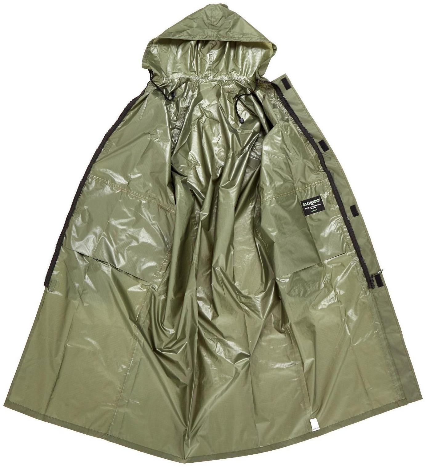 Плащ влаговетрозащитный, ткань: таффета 3000 мм, зеленый, 52-54/182