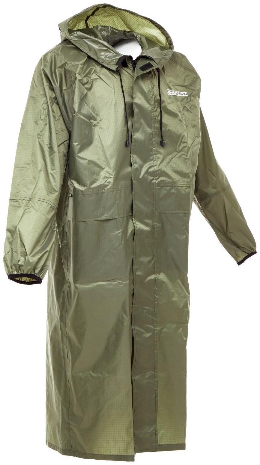 Плащ влаговетрозащитный, ткань: таффета 3000 мм, зеленый, 52-54/182
