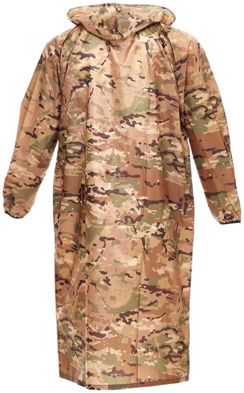 Плащ влаговетрозащитный, ткань: таффета 3000 мм, мультикам, 48-50/176