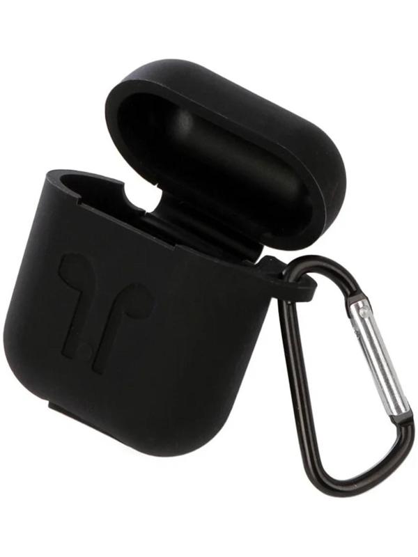 Чехол для наушников Devia Naked Silicone Case Suit, для Airpods, силиконовый, черный