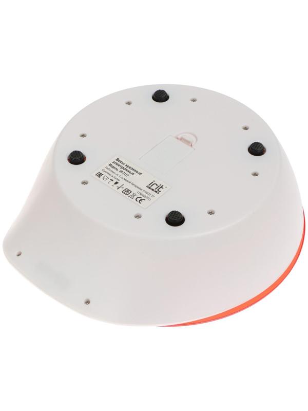 Весы кухонные Irit IR-7117, электронные, до 5 кг, красные