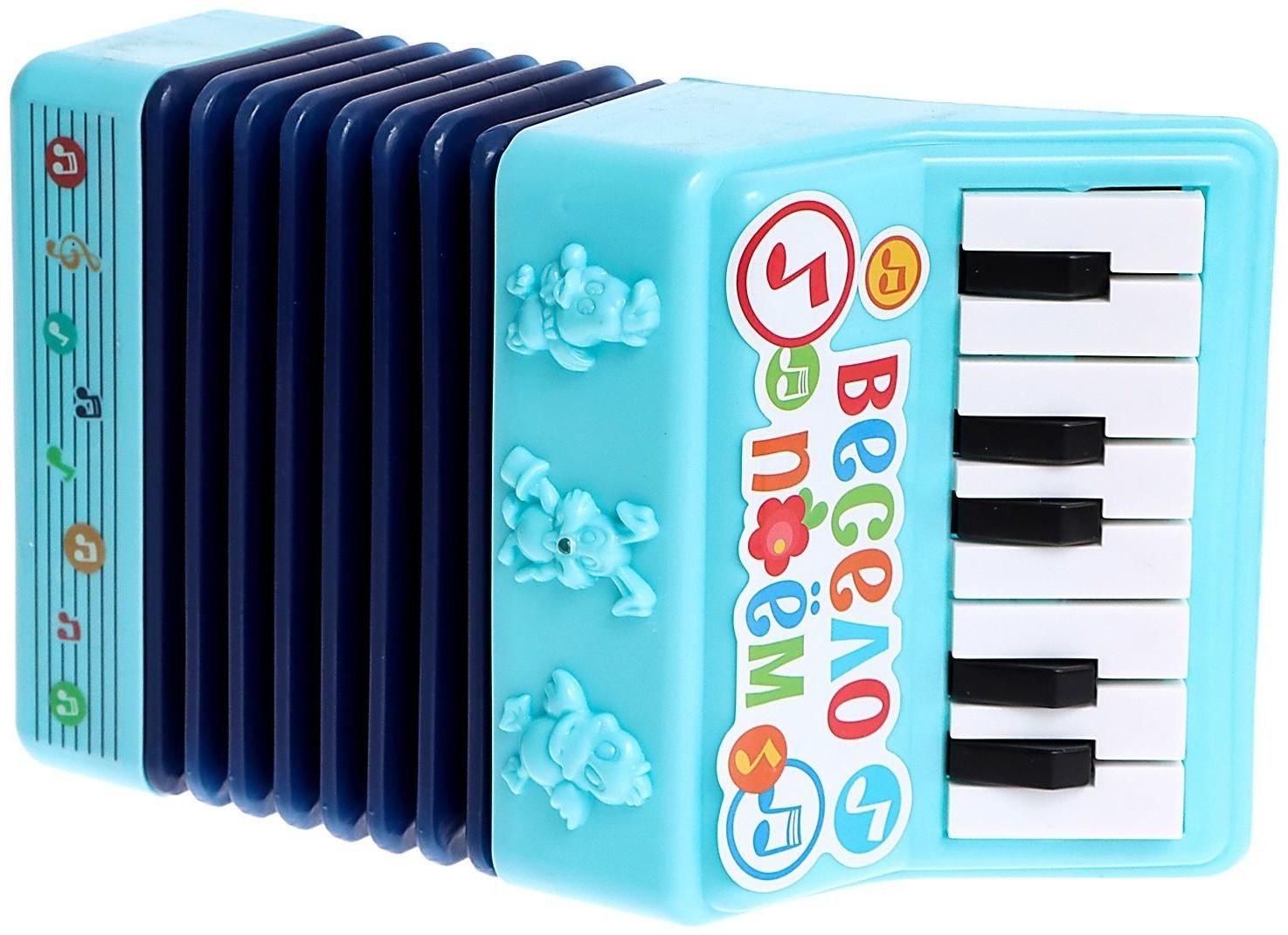 Музыкальная гармошка «Весело поём», цвета МИКС