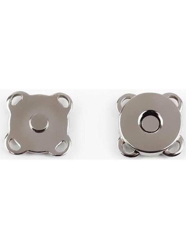 Кнопки магнитные пришивные, d = 10 мм, 10 шт, цвет серебряный