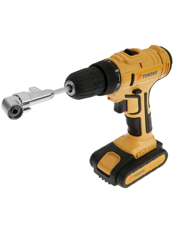 Адаптер угловой для дрели ТУНДРА, удлиненный, для работы в труднодоступоных местах