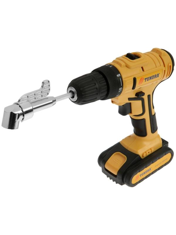 Адаптер угловой для дрели ТУНДРА, удлиненный, для работы в труднодоступоных местах