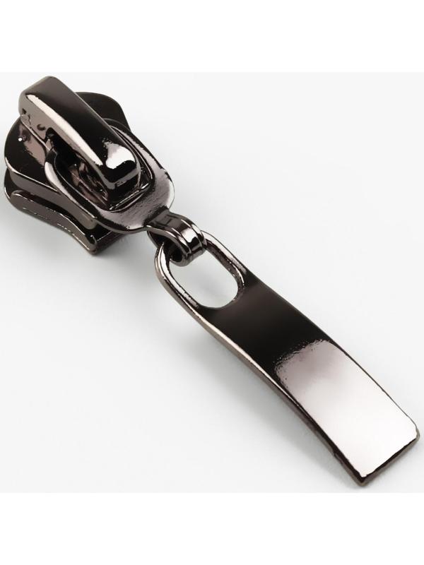 Замок автоматический для молнии «Трактор», №5, 10 шт, цвет чёрный никель