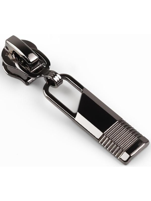 Замок автоматический для молнии «Спираль», №5, 10 шт, цвет чёрный никель