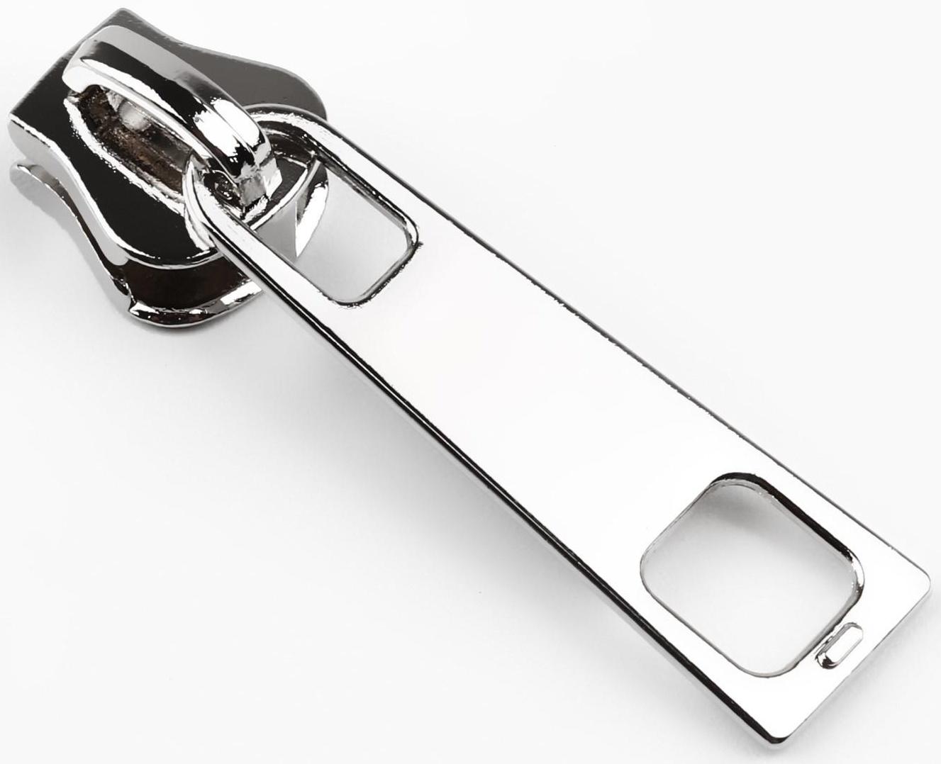 Замок автоматический для молнии «Трактор», №5, 10 шт, цвет никель