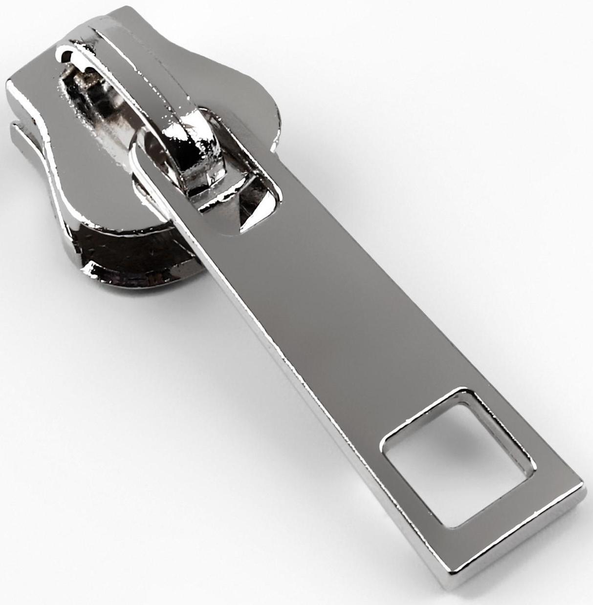 Замок автоматический для молнии «Трактор», №8, 10 шт, цвет никель