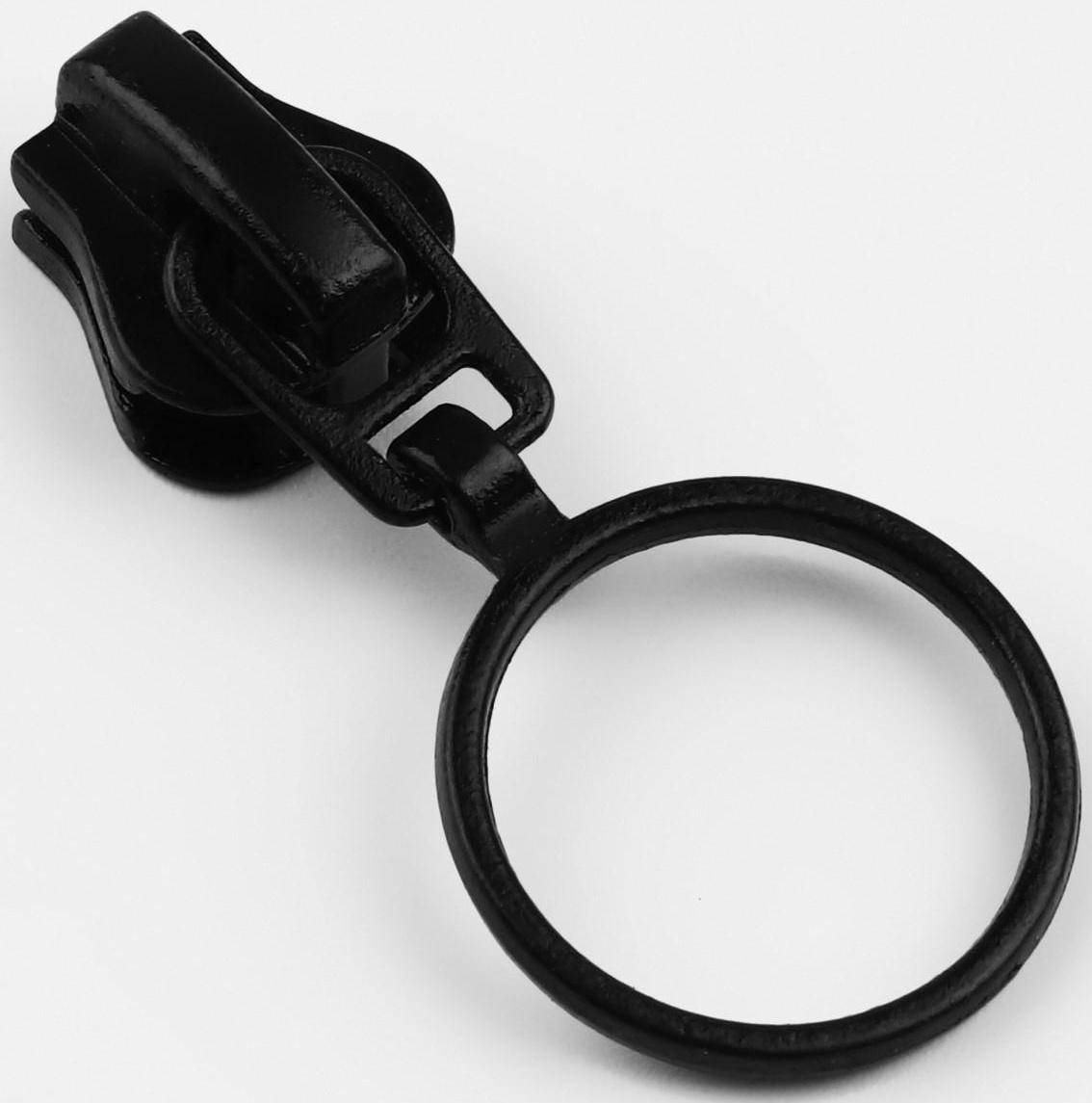 Замок автоматический для молнии «Трактор», №5, 10 шт, цвет чёрный