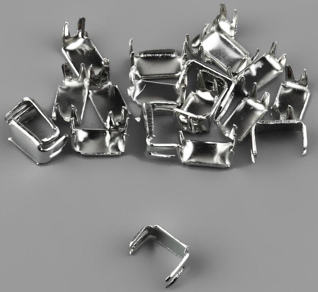 Набор: рулонная молния «Спираль» №5, 10 м, 20 бегунков, 40 верхних ограничителей, 20 нижних ограничителей, цвет белый