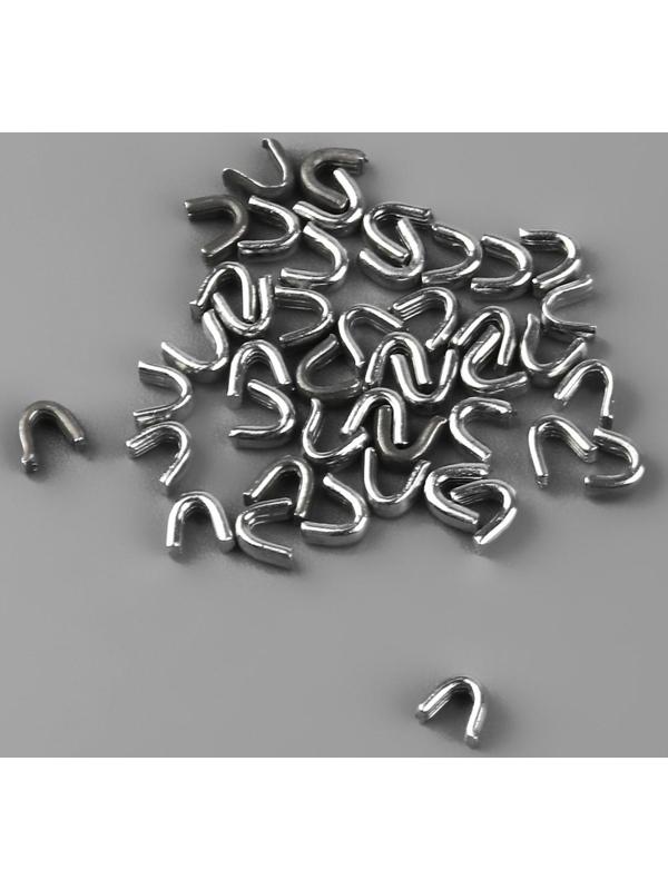 Набор: рулонная молния «Трактор» №5, 10 м, 20 бегунков, 40 верхних ограничителей, 20 нижних ограничителей, цвет белый