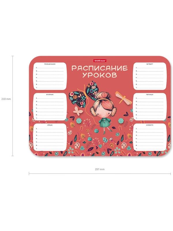 Расписание уроков пластиковое ErichKrause® Autumn Walk, А4