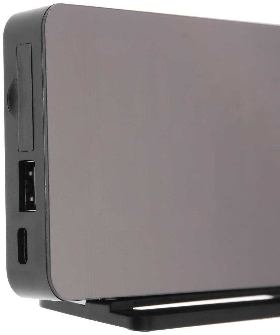 Часы-будильник Sakura SA-8519, электронные, будильник, радио, 1хCR2032, чёрные