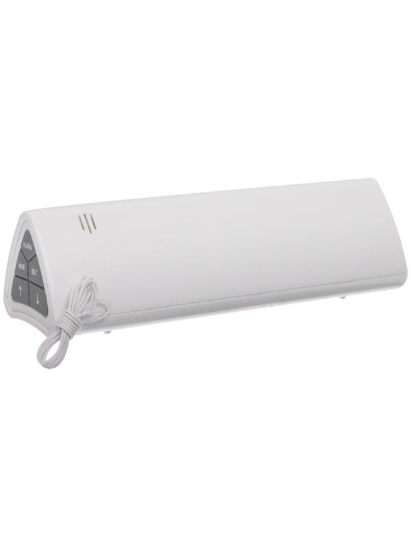 Часы-будильник Sakura SA-8521, электронные, будильник, радио, фонарь, 3хААА, белые