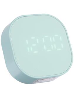 Часы-будильник Sakura SA-8524, электронные, будильник, магнит, 3хААА, зелёные