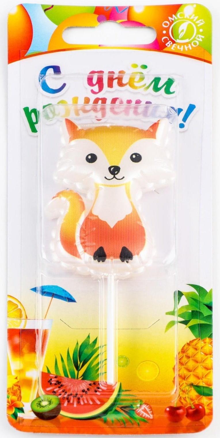 Свеча в торт на шпажке 