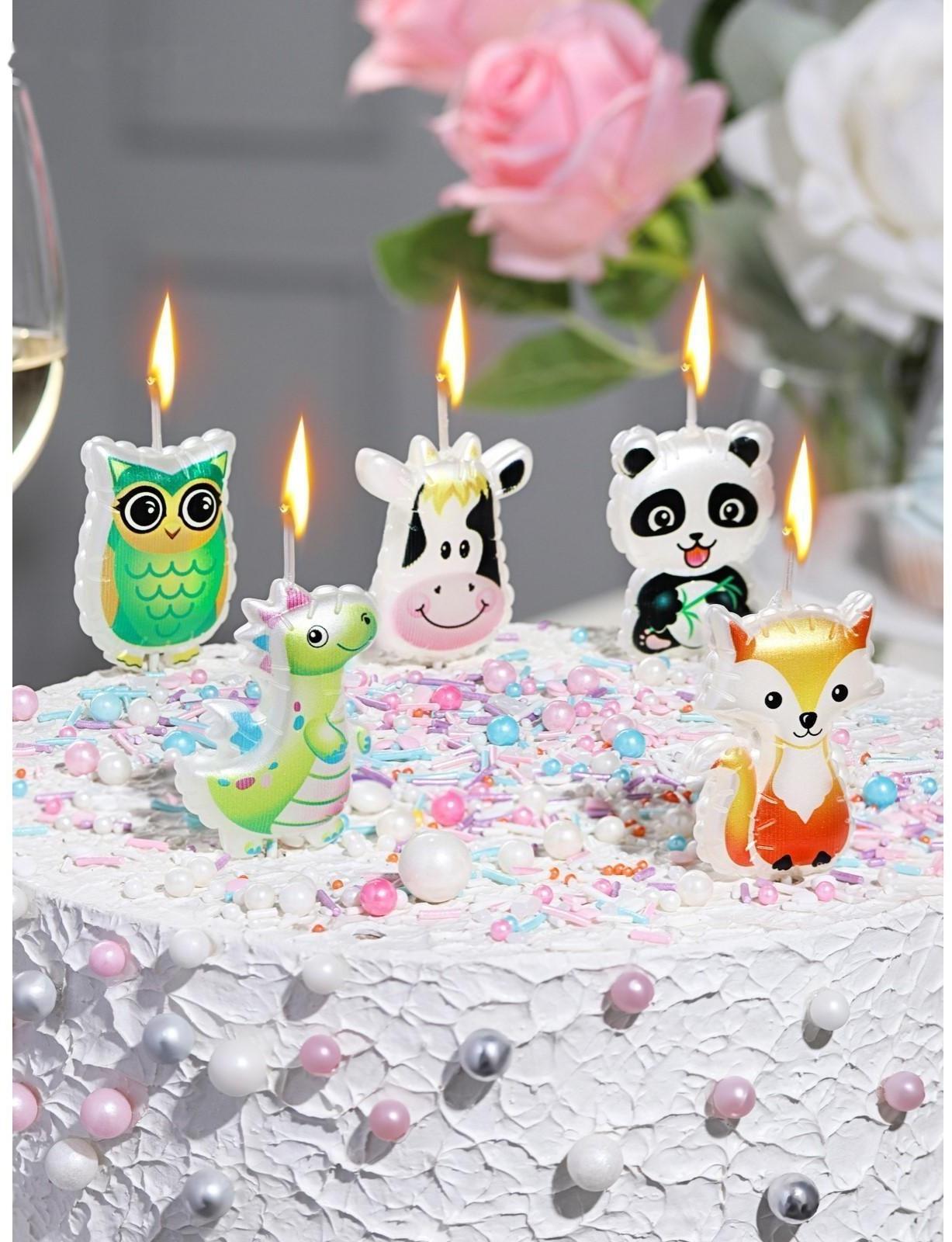 Свеча в торт на шпажке 