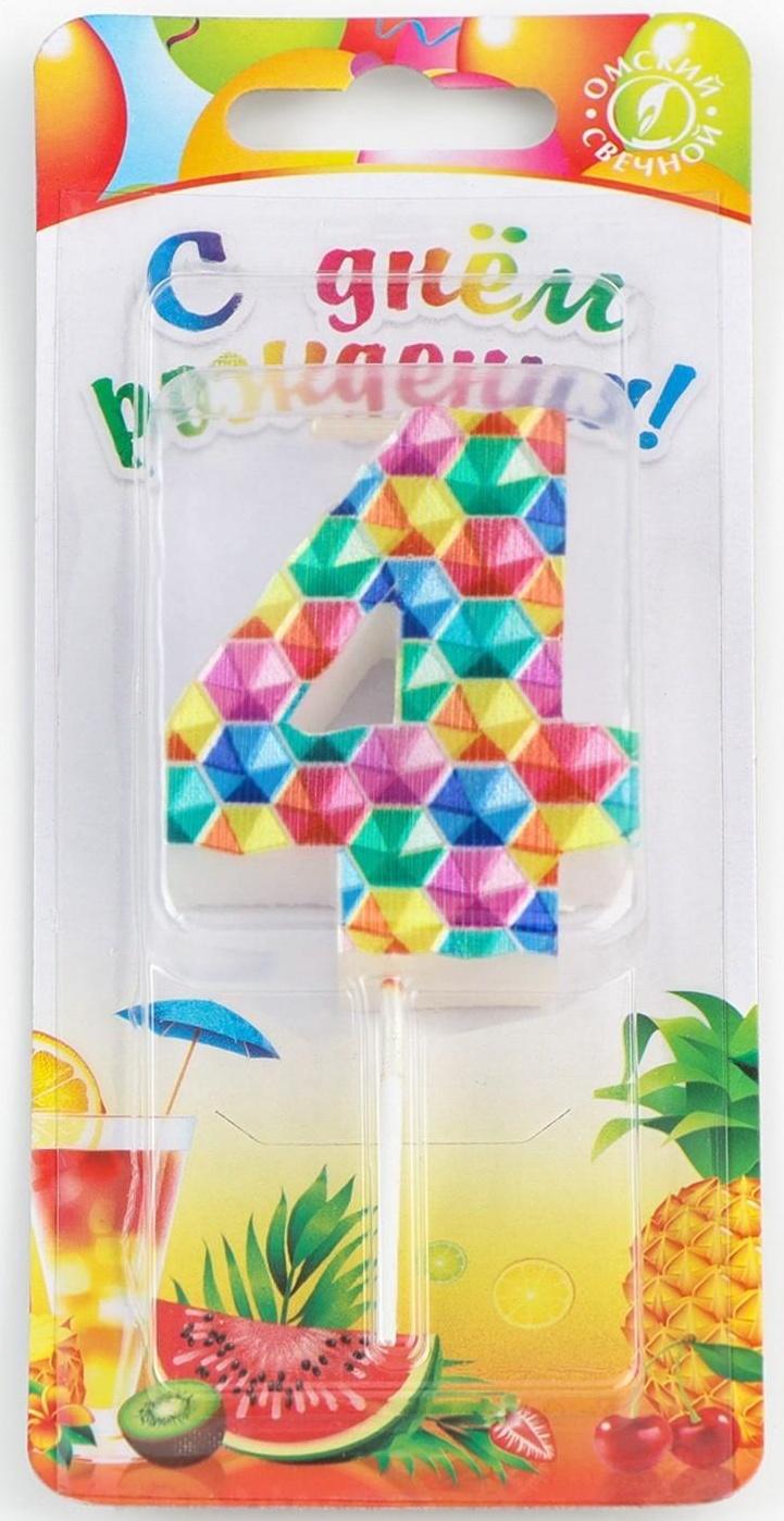 Свеча в торт на шпажке 