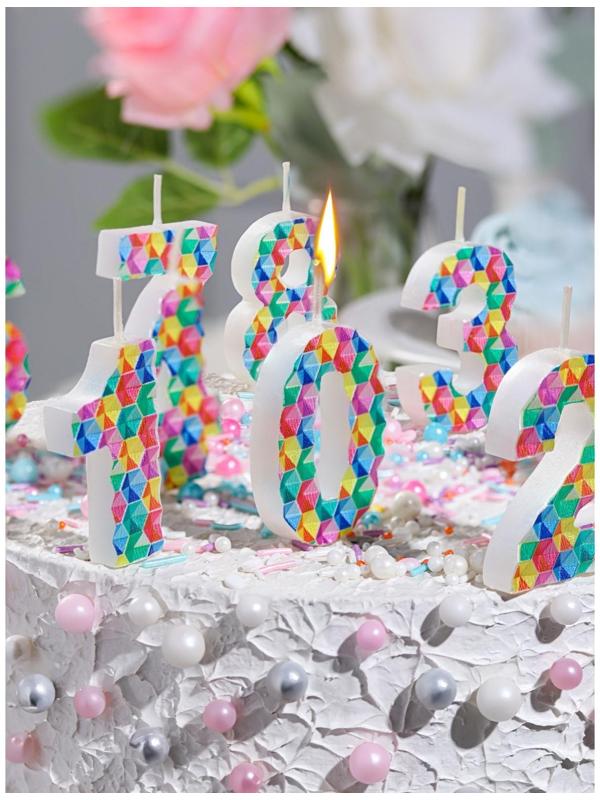 Свеча в торт на шпажке 