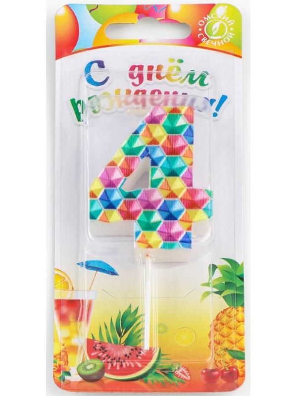 Свеча в торт на шпажке 