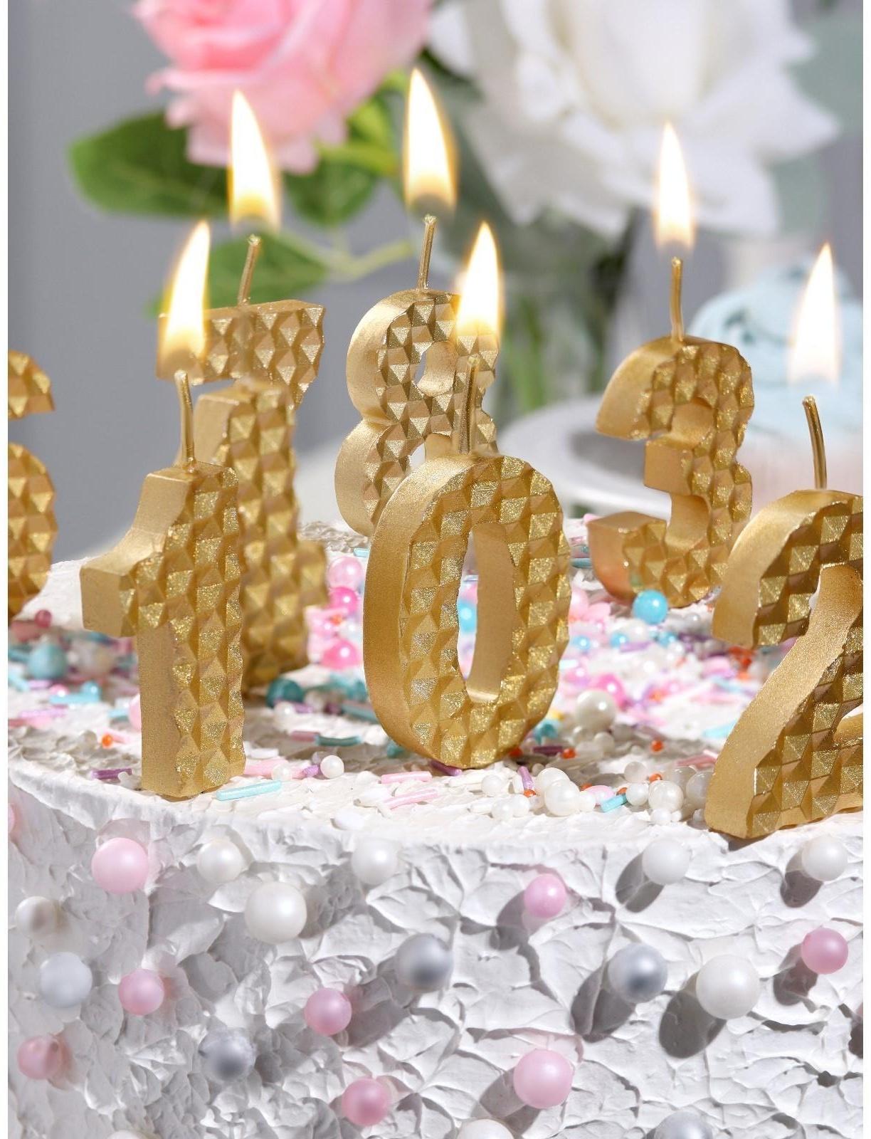 Свеча в торт на шпажке 