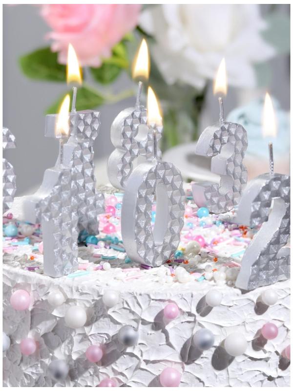 Свеча в торт на шпажке 