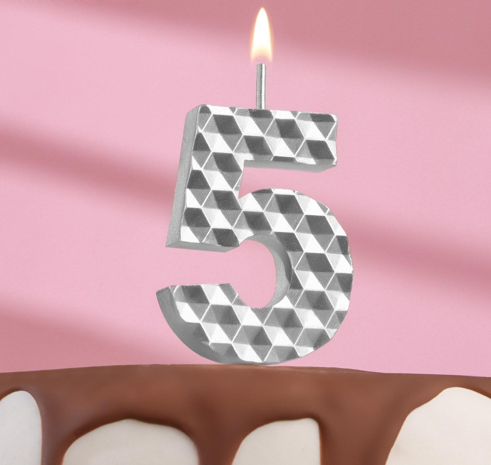 Свеча в торт на шпажке 