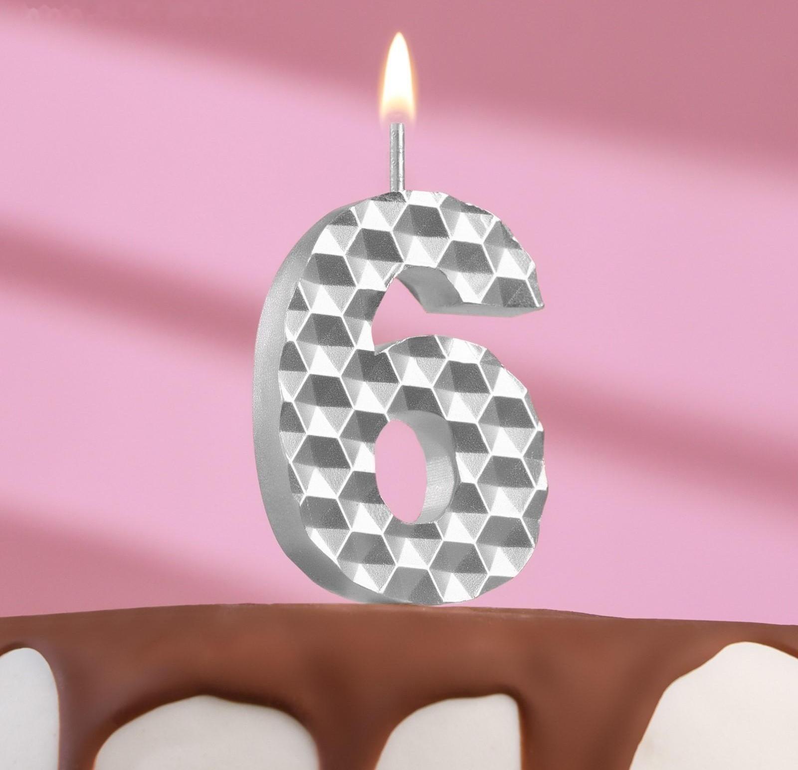 Свеча в торт на шпажке 