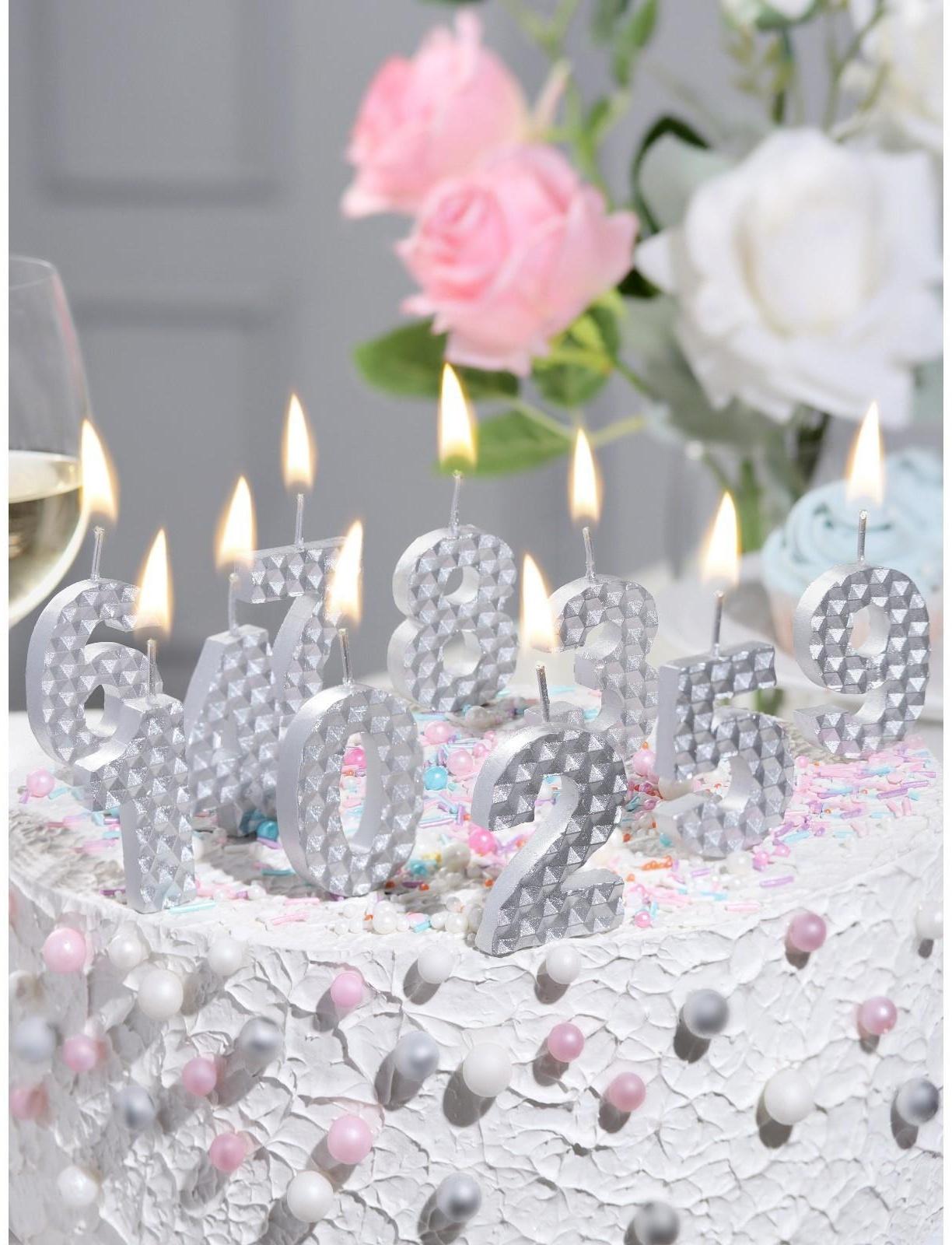 Свеча в торт на шпажке 