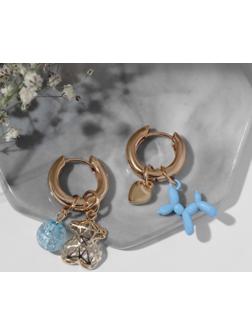 Серьги со съёмным элементом 