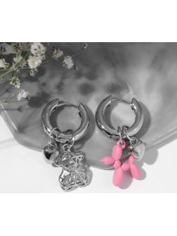 Серьги со съёмным элементом 