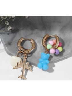 Серьги со съёмным элементом 