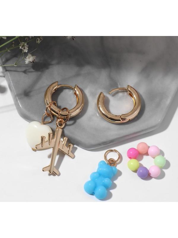 Серьги со съёмным элементом 