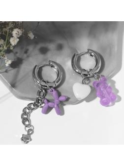 Серьги со съёмным элементом 