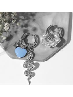 Серьги со съёмным элементом 