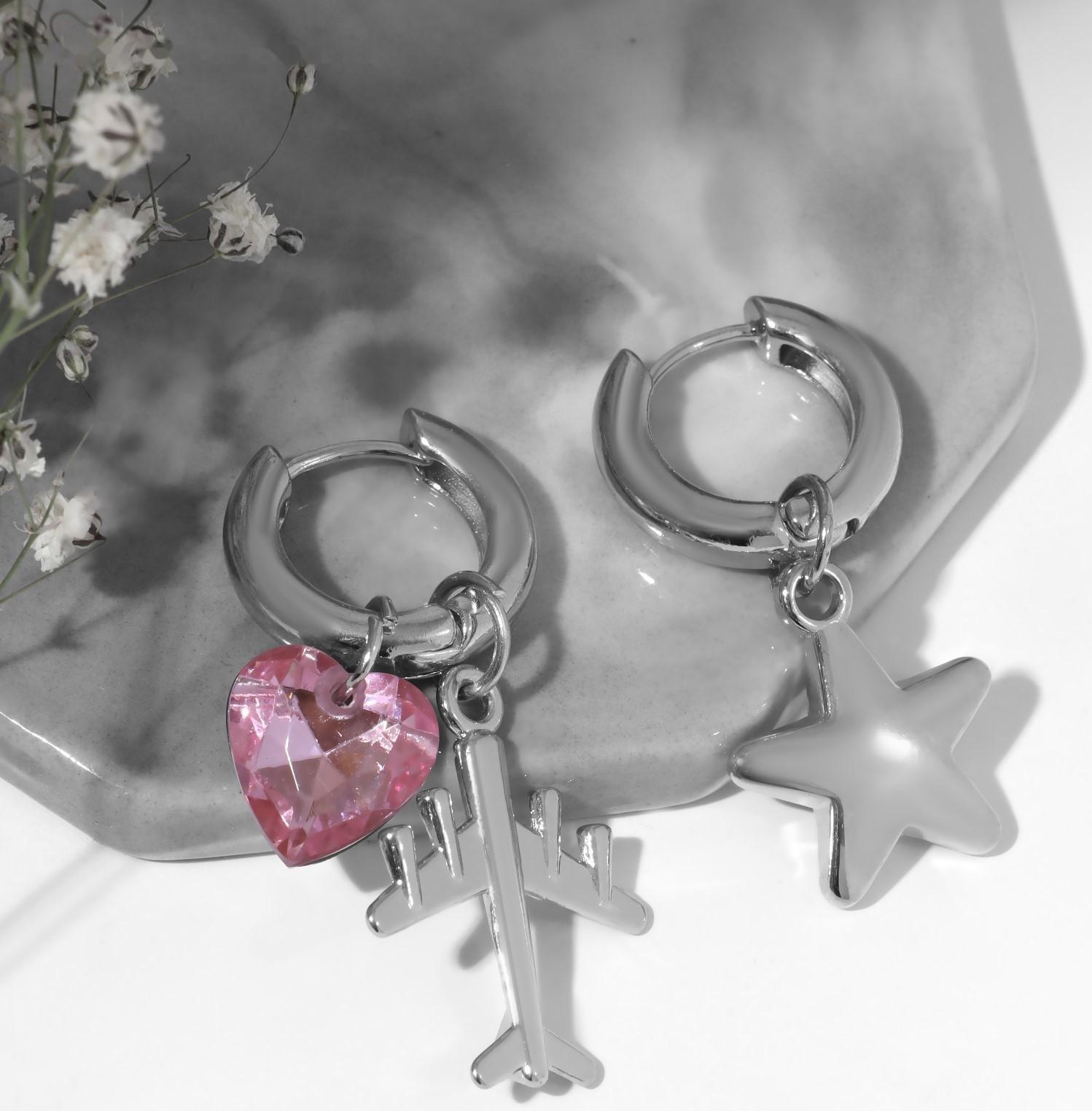 Серьги со съёмным элементом 