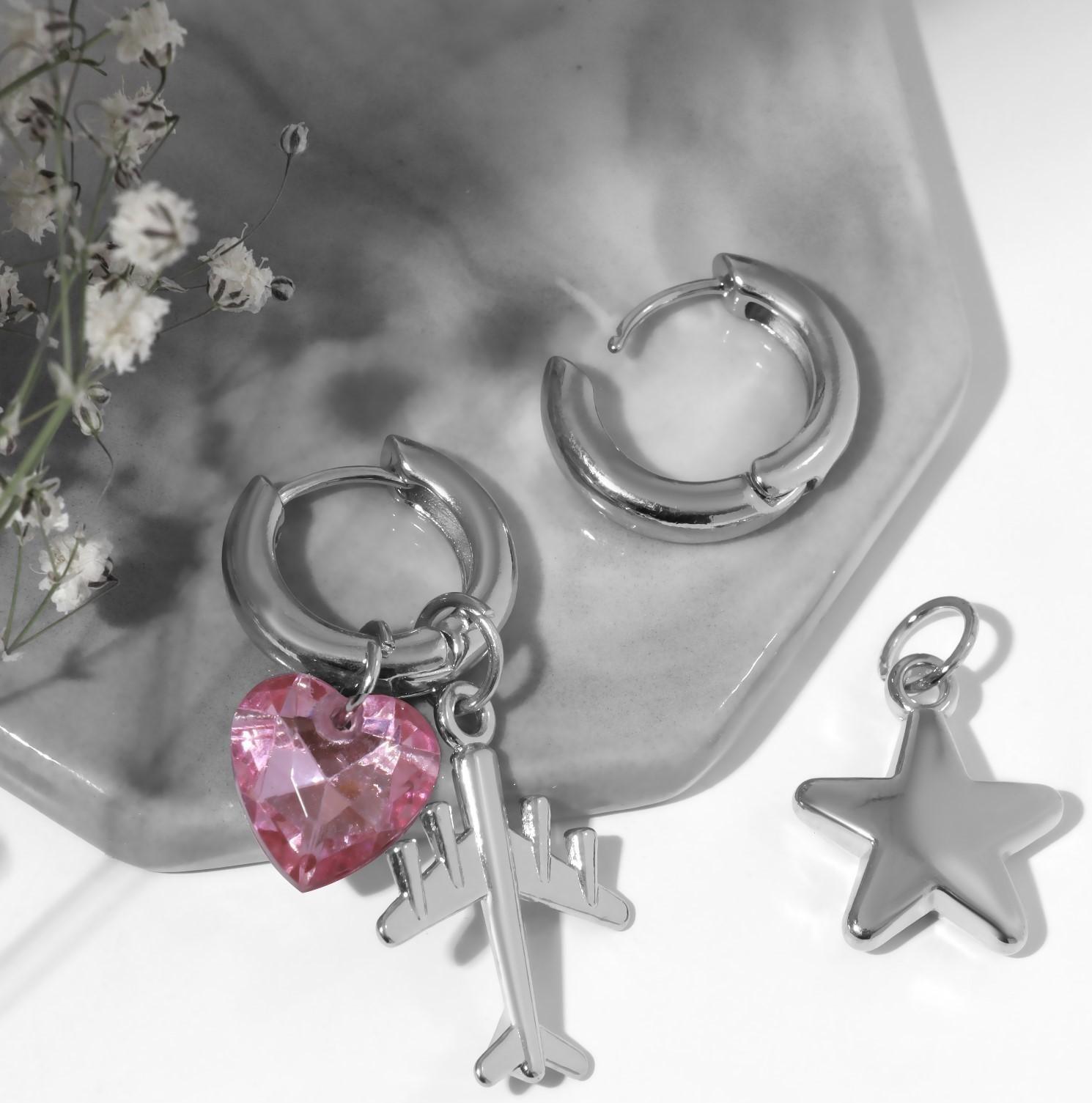 Серьги со съёмным элементом 