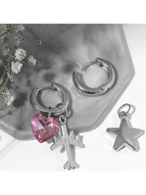 Серьги со съёмным элементом 