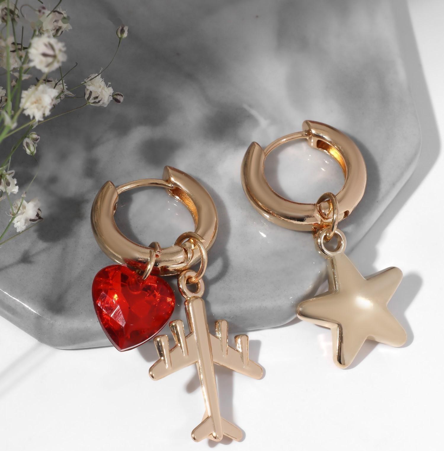 Серьги со съёмным элементом 