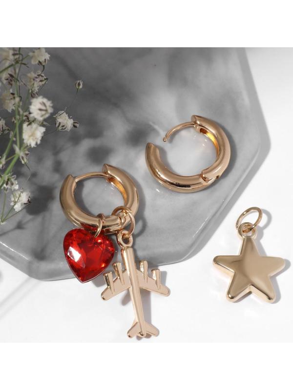 Серьги со съёмным элементом 