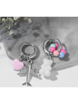 Серьги со съёмным элементом 